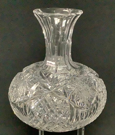 American Brilliant Cut Crystal Hobstar Decanter PROVENANCE: Private (1 of 6)
