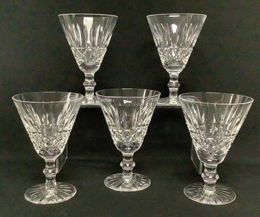 Waterford Crystal Tramore Goblets PROVENANCE: Private: PROVENANCE: Private estate MATERIAL: Crystal CONDITION: Very good