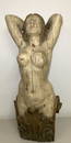 Nettle Creek Nude Wood Figurehead Reproduction 34"T x 13"W x