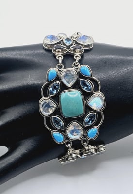 Nicky Butler Sterling Silver Multi Gem Bracelet Maker: Nicky (1 of 10)