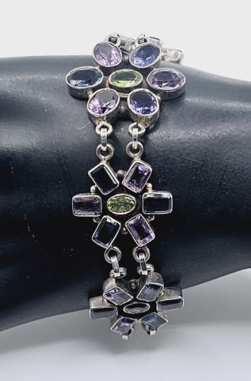 Nicky Butler Sterling Silver Multi Gem Bracelet Maker: Nicky (1 of 9)