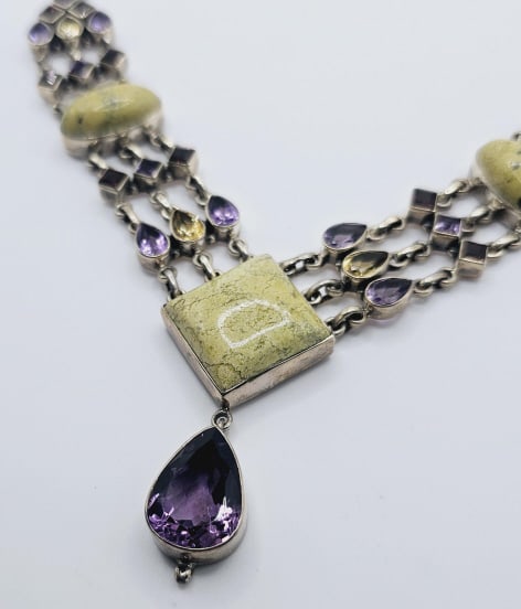 Nicky Butler Sterling Silver Multi Gem Necklace Maker: Nicky (1 of 10)