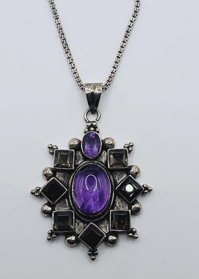 Nicky Butler Sterling Silver Multi Gem Necklace Maker: Nicky (1 of 5)