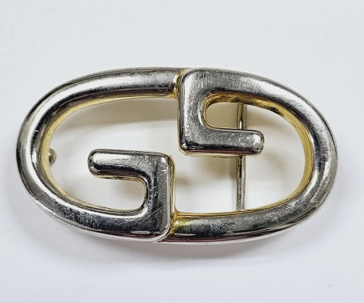 Vintage Gucci Italy GG Belt Buckle Vintage Gucci Belt Buckle. Some wear and scratches. (1 of 7)
