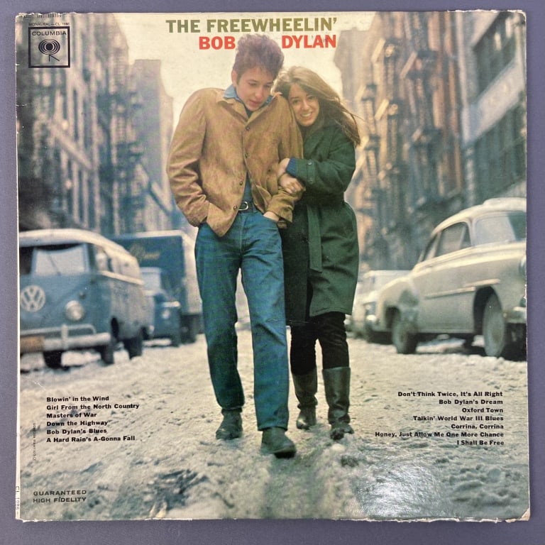 The Freewheelin Bob Dylan Vinyl LP Record The Freewheelin' Bob Dylan, Columbia CL 1986. Missing (1 of 4)