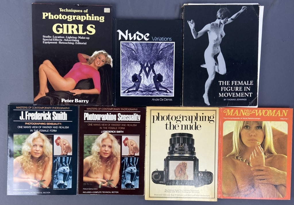 Nude Photography Books Set of Seven Man & Woman the Encyclopedia of Adult Relationships Volume One.: Man & Woman the Encyclopedia of Adult Relationships Volume One. Published by Marshall Cavendish, 1970. Photographing the Nude, published by Harbor House 1977, 1978 reprint. Two copies of Photographing