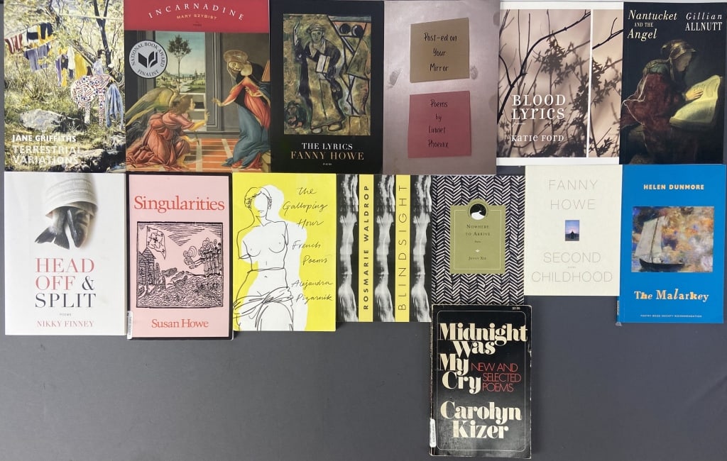 14 Poetry Books Howe, Ford, Kizer, Szybist Fourteen books of poetry by female poets. (1 of 10)