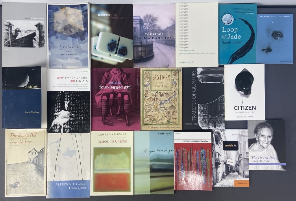 20 Poetry Books Di Parma, Seuss, Morrissey Twenty books of poetry by female poets. (1 of 13)