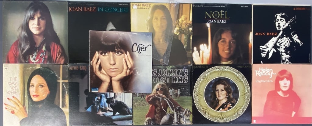 Baez, Reddy, Streisand, King, & Joplin Vinyl LPs Helen Reddy Long Hard Climb, Capitol Records (1 of 10)