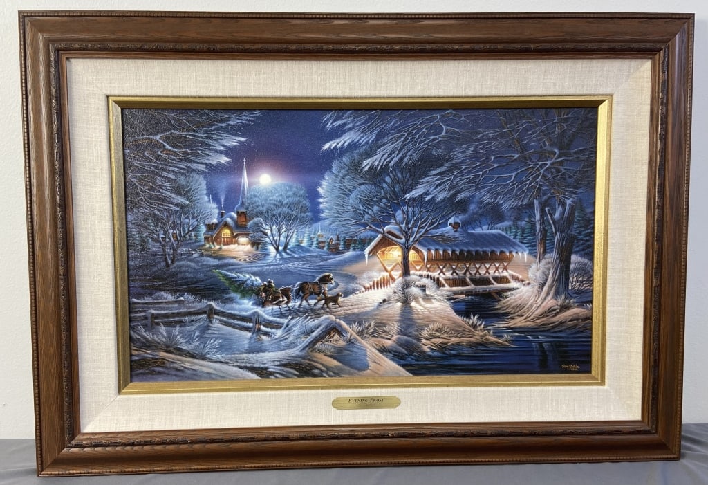 Evening Frost Litho on Canvas by Terry Redlin Evening Frost, lithograph on canvas by Terry Redlin, (1 of 5)