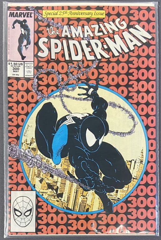 Spider-Man 300 Comic Book 25th Anniversary The Amazing Spider-Man 300, May 1988, featuring Venom. (1 of 5)