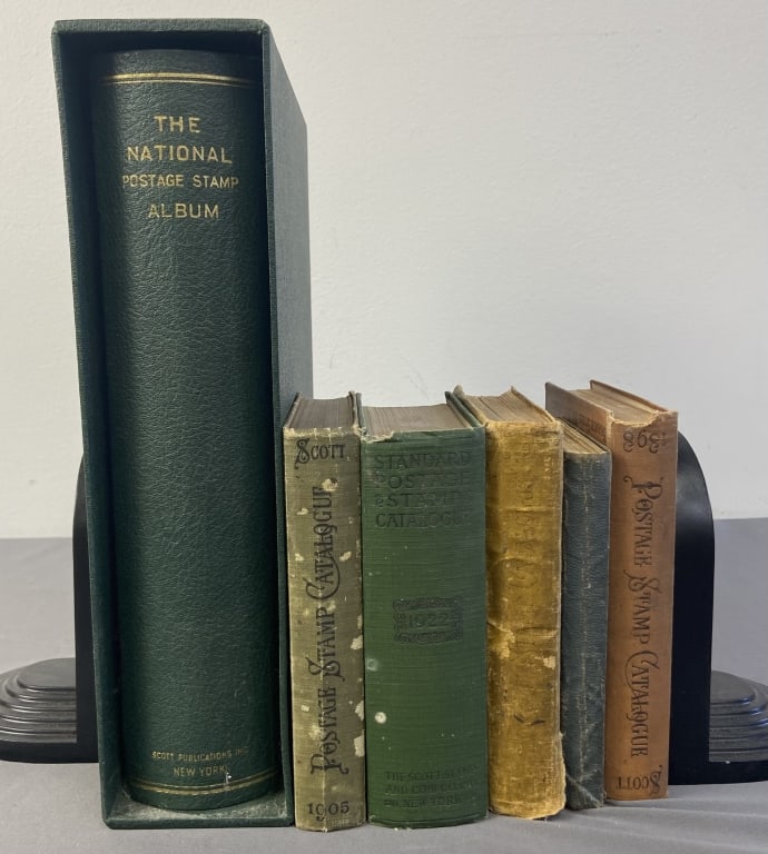 Antique Stamp Books & Album The National Postage Stamp Album, empty with slipcase. (1 of 10)