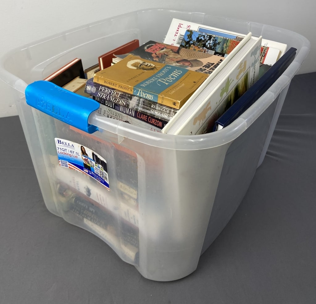 Mystery Lot of Fiction and Nonfiction Books Forty hardcover and paperback books in a tote including (1 of 4)