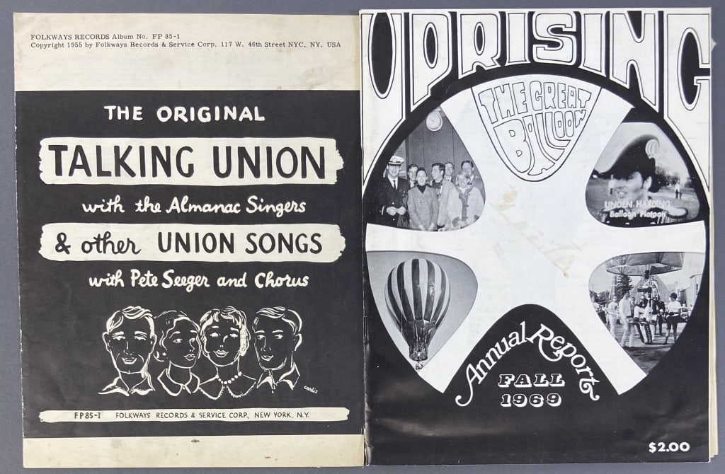 50's & 60's Ephemera Folkways & Balloon Platoon Folkways Records The Original Talking Union & Other (1 of 5)