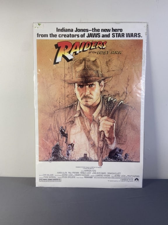 Indiana Jones Raiders of the Lost Ark Movie Poster Poster for the 1982 movie Raiders of the Lost Ark (1 of 6)