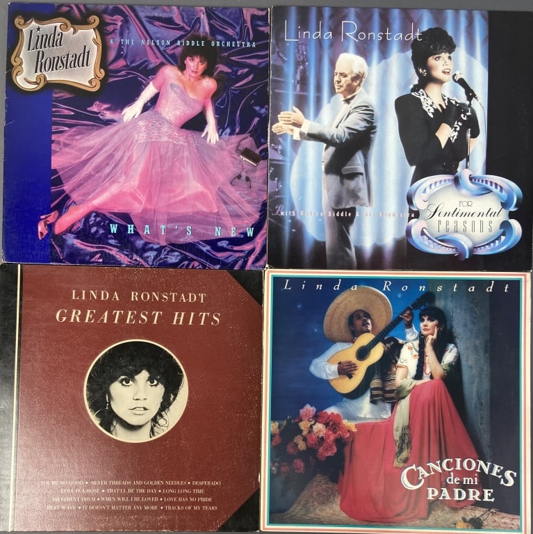 Linda Ronstadt Vinyl LP Records Set of Four Greatest Hits, Asylum Records, 6E-106, 1976. Includes (1 of 6)