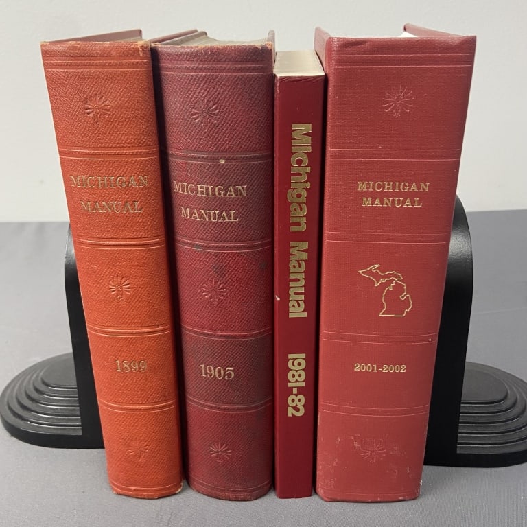 Michigan Legislative Manuals Four Books Four volumes of the Michigan Legislative Manual for the (1 of 18)