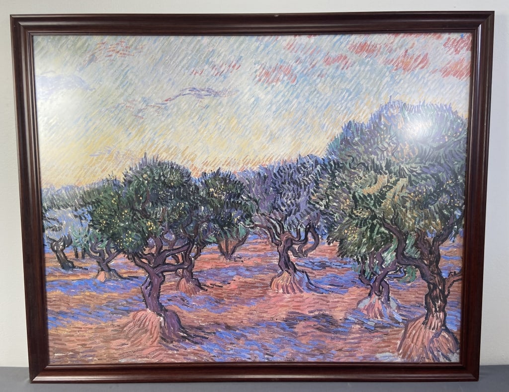 Olive Trees 2 by Vincent Van Gogh Framed Print Framed art print of Olive Trees 2 by Vincent Van (1 of 4)