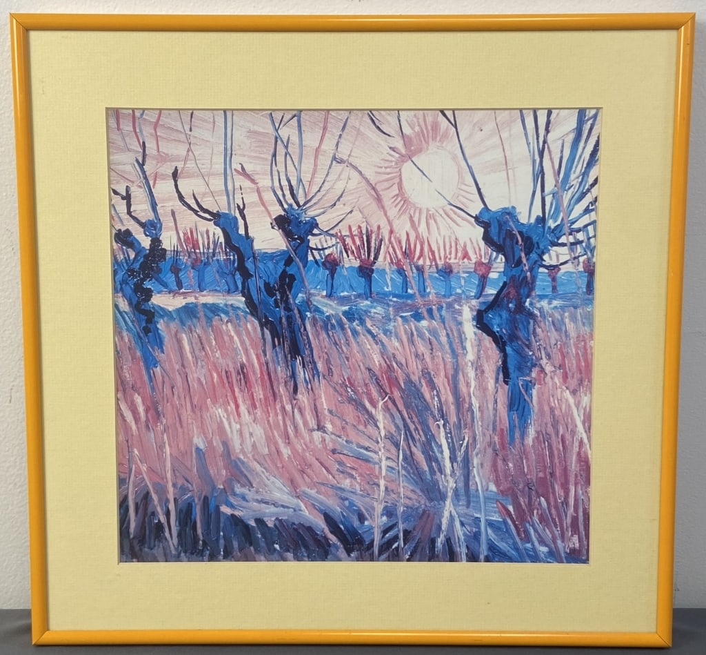 Willows at Sunset Van Gogh Framed Art Print Pollard Willows at Sunset by Vincent Van Gogh, art print (1 of 3)