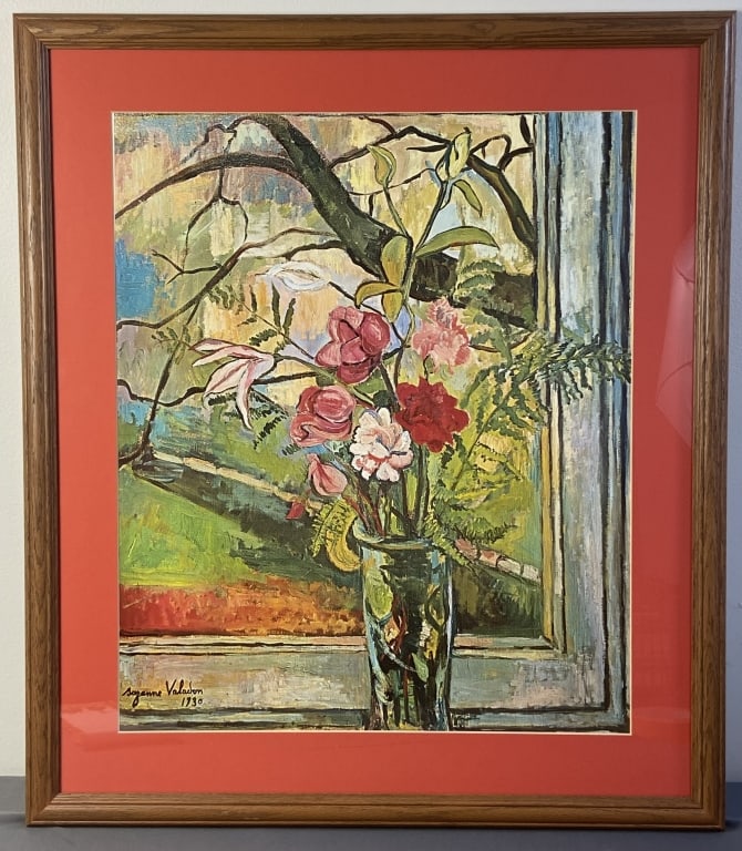 Flowers Suzanne Valadon Art Print in Frame Flowers in Front of a Window by Suzanne Valadon (1 of 4)