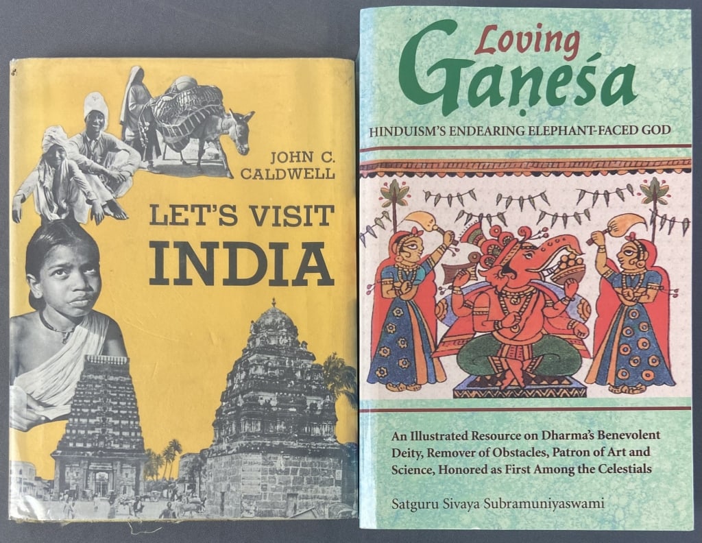 India and Hindu Ganesh Books Set of Two Let's Visit India by John C. Caldwell, published by the John (1 of 8)