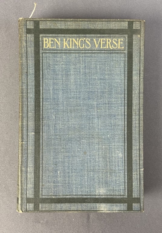 Antique Book Ben King's Verse 1901 Ben King's Verse edited by Nixon Waterman. Published by Forbes & (1 of 8)