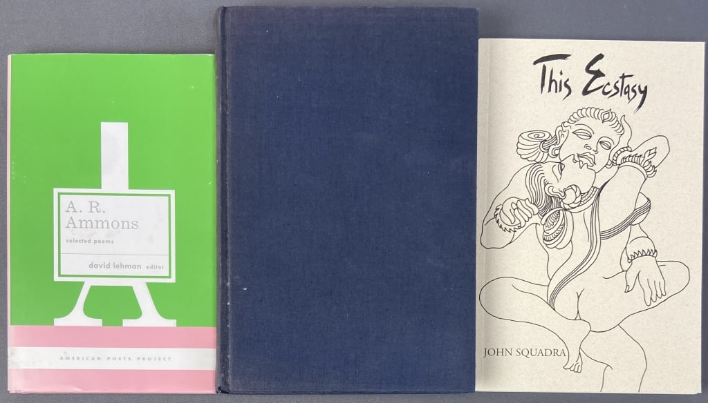 Poetry Books AR Ammons & John Squadra This Ecstasy by John Squadra, published by Heron Dance Press, (1 of 10)