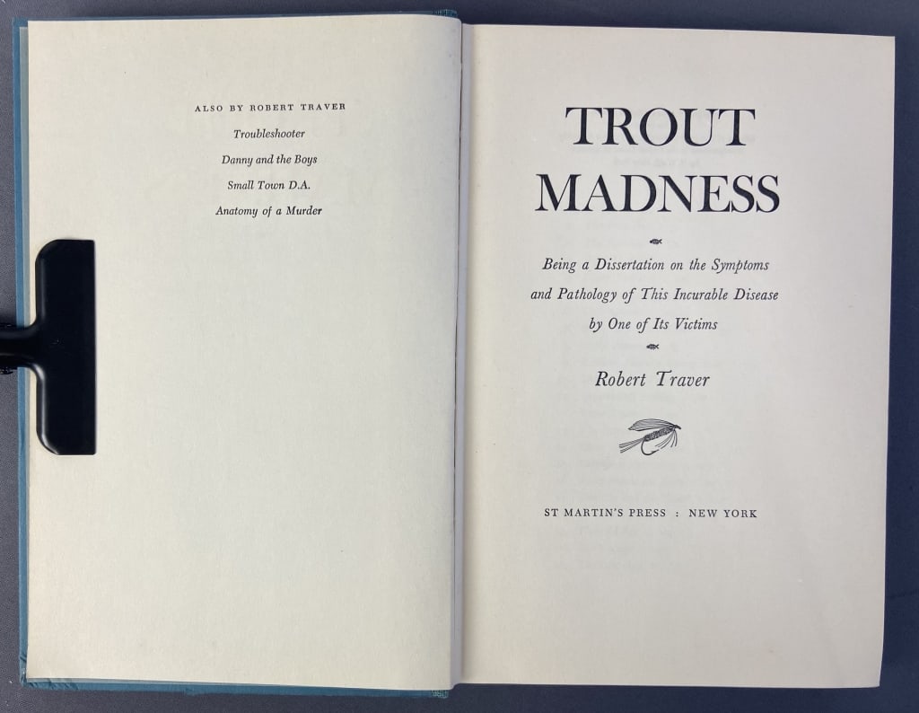 Trout Madness by Robert Traver 1st Ed Book Trout Madness by Robert Traver, published by St Martin's (1 of 6)