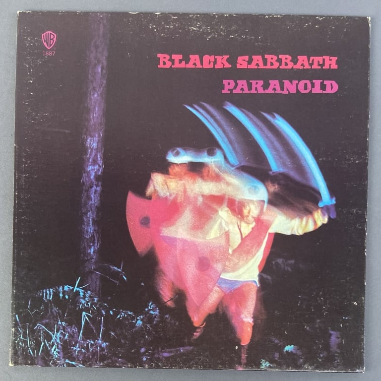 Black Sabbath Paranoid Vinyl LP Record Album Paranoid by Black Sabbath, Warner Brothers, WS 1887. (1 of 6)