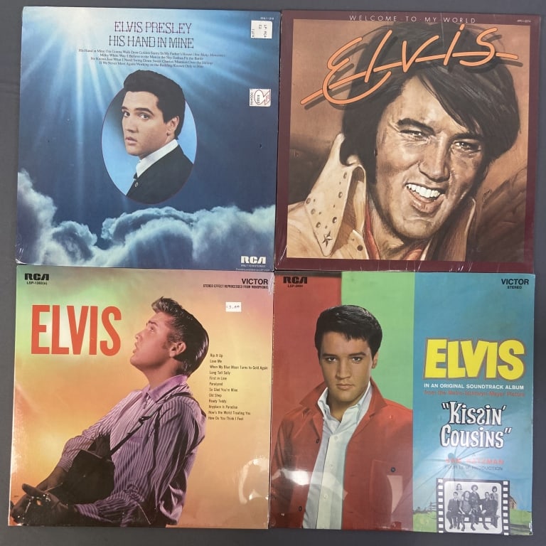 4 Elvis Presley Vinyl Records Still Sealed Four albums, sealed, never played. (1 of 2)