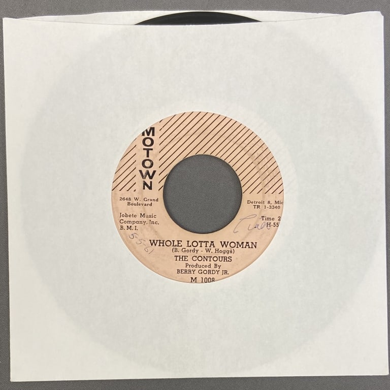 Contours 45 Vinyl Single Whole Lotta Woman Vinyl 45 single record, The Contours Whole Lotta Woman (1 of 3)