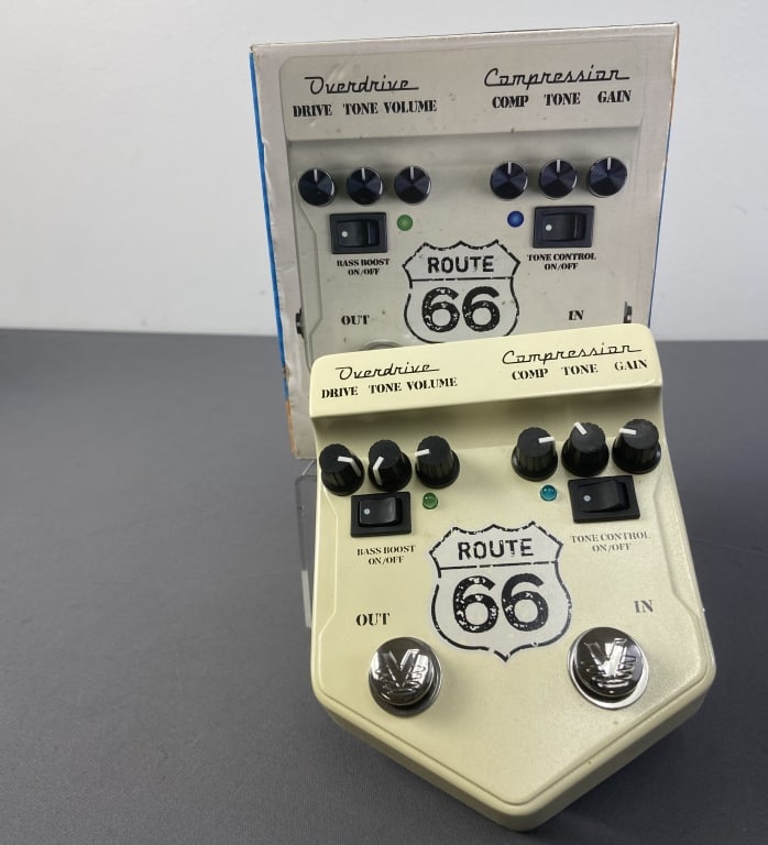 Visual Sound Route 66 Compression Pedal Route 66 V2RT66 Overdrive/ Compression Pedal, new in box. (1 of 4)