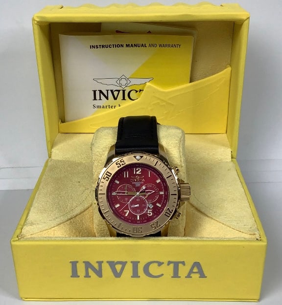 Invicta Chronograph Watch #5649 Untested Please see images for details regarding condition. (1 of 5)