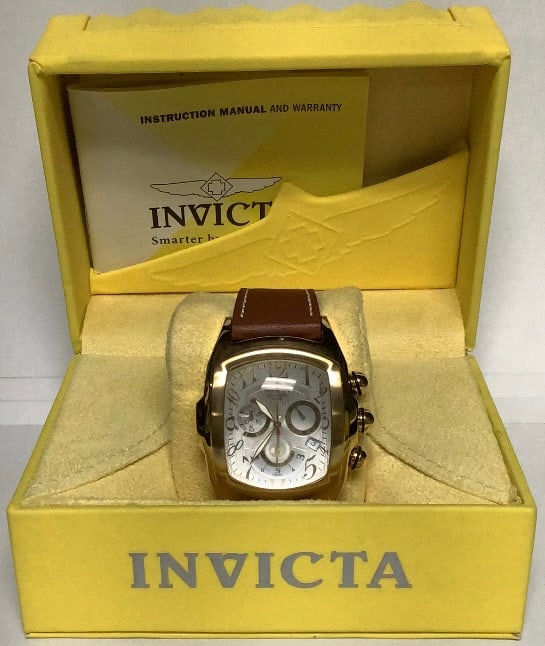 Invicta Lupah Grand Series Watch #2237: Untested Crystal is convex. Please see images for details regarding condition.