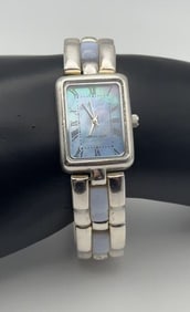 Sterling Silver Blue Chalcedony Band Watch Watch Measures 7.25" Watch is Not Tested