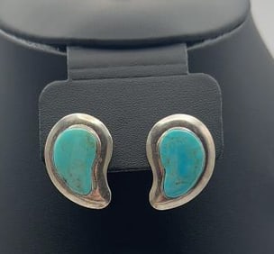 Jay King Sterling Silver Turquoise Earrings Earrings Weigh 7.1 Grams Total