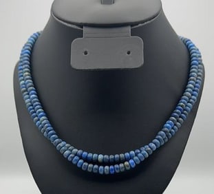 Jay King Sterling Lapis Lazuli Necklace Necklace Measures 16" Necklace Weighs 60 Grams
