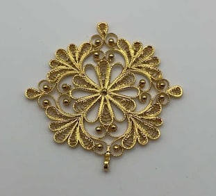 Antonina Varlova 24K Gold Plated Copper Ornament Antonina Varlova 24K Gold Plated Copper Ornament
