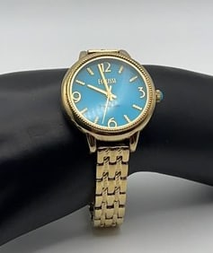 Ecclissi Gold Tone Watch with Extender Watch Measures 7" without and 7.5" with