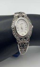 Alto Silver Tone Filigree Watch Watch Measures 7" Watch is Not Tested