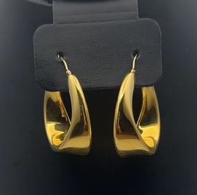Milor Italy 14K Gold Hoop Earrings Earrings Weigh 1.9 Grams Collectively