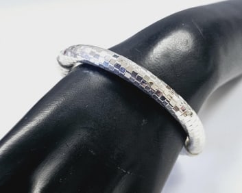 .950 Sterling Silver Milor Italy Bangle Bracelet Bracelet  weighs 17.9 Grams