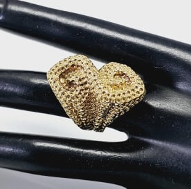 Large Heavy 18K Yellow Gold Ring Ring weighs 23.9 Grams Size 5.5