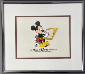 Disney Mickey Mouse Cel in Frame Framed cel of Mickey Mouse from the Walt Disney Animation Studio in