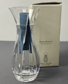 Reed & Barton Crystal Bud Vase with Box Seven inch full lead crystal bud vase, includes box and