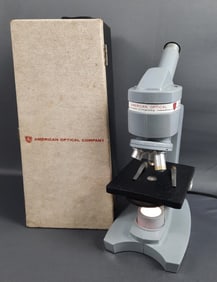 American Optical Company Sixty Spencer Microscope with Case