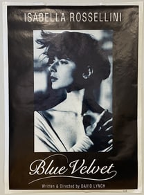 Isabella Rossellini Blue Velvet Movie Poster Poster featuring a black and white photo of Isabella