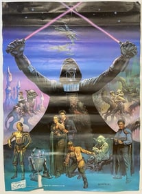 Star Wars Empire Strikes Back Poster 1980 Empire Strikes Back poster, signed in print Boris 80.