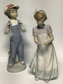 Lladro Happy Birthday Girl & Signed Boy From Madrid #D-32 My. Signature is illegible, signed 1979.