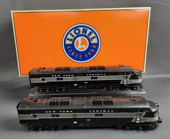 Pair of Lionel New York Central Diesel Locomotives O Gauge with Boxes